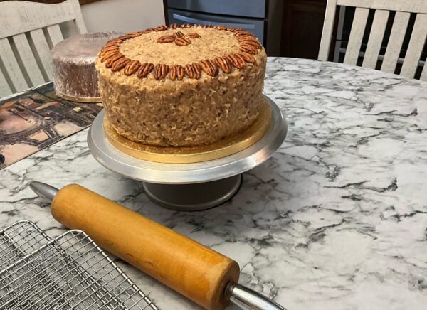 German Chocolate Cake with Coconut Pecan Frosting